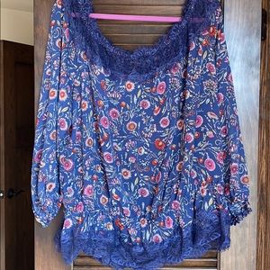 Jessica Simpson Off The Shoulder Lace Top size 2X